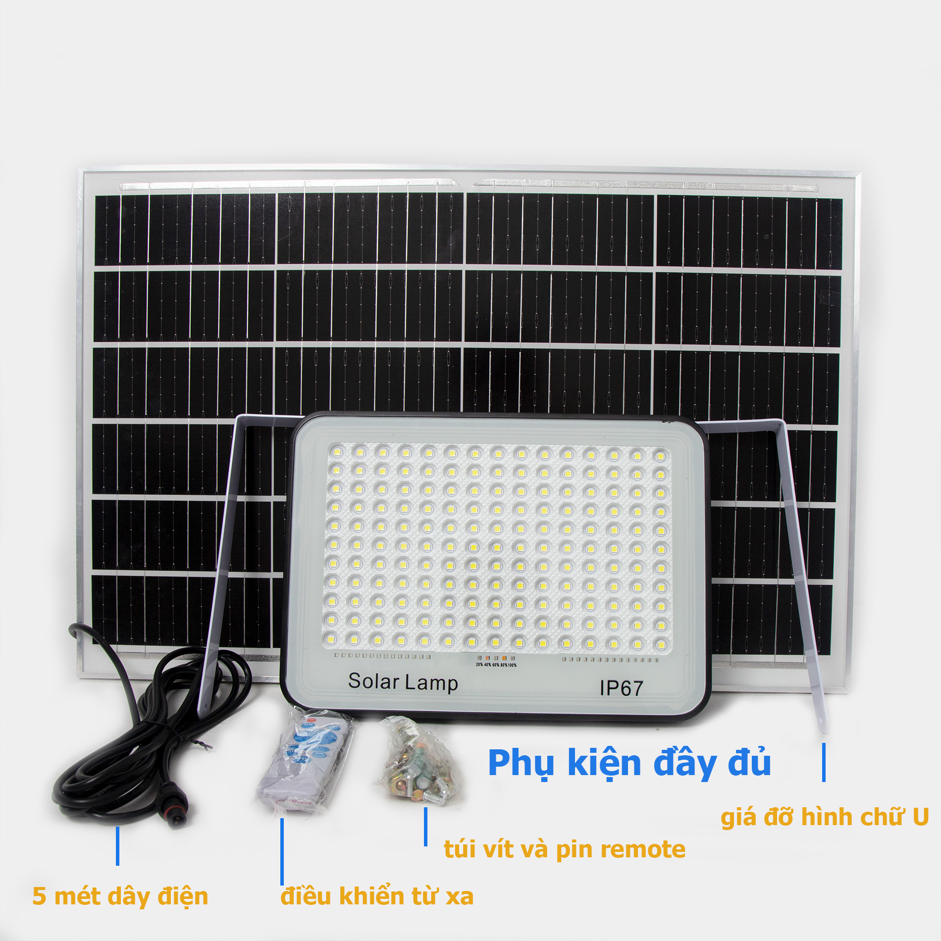 Đèn pha led Năng Lượng Mặt Trời 600w 800w 1000w