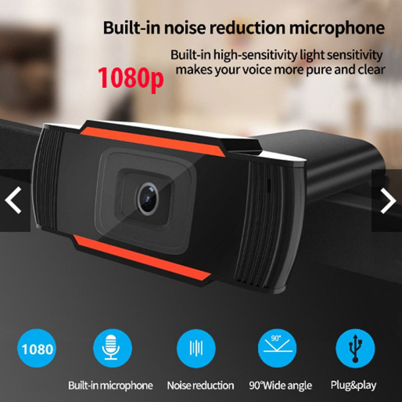 Webcam HD 1080 720p Megapixel PC Camera Với Hấp Thụ Microphone MIC Cho Skype Cho Android TV Xoay Máy Tính Máy Ảnh