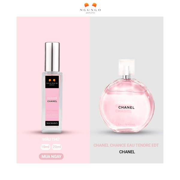 Nước hoa Chanel Chance Eau Tendre EDT travel size dùng thử nhỏ gọn bỏ túi - Ngu Ngơ Perfume
