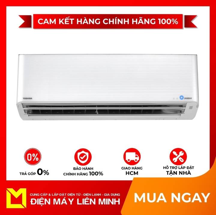 [HCM][Trả góp 0%]Máy lạnh Toshiba Inverter 1.5 HP RAS-H13N4KCVPG-V – Bộ lọc chống nấm mốc Dàn lạnh chống bám bẩn Magic Air Clean Chức năng tự làm…