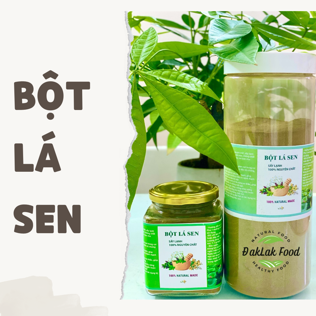 [HCM] Bột lá sen sấy lạnh nguyên chất 150gr 500gr