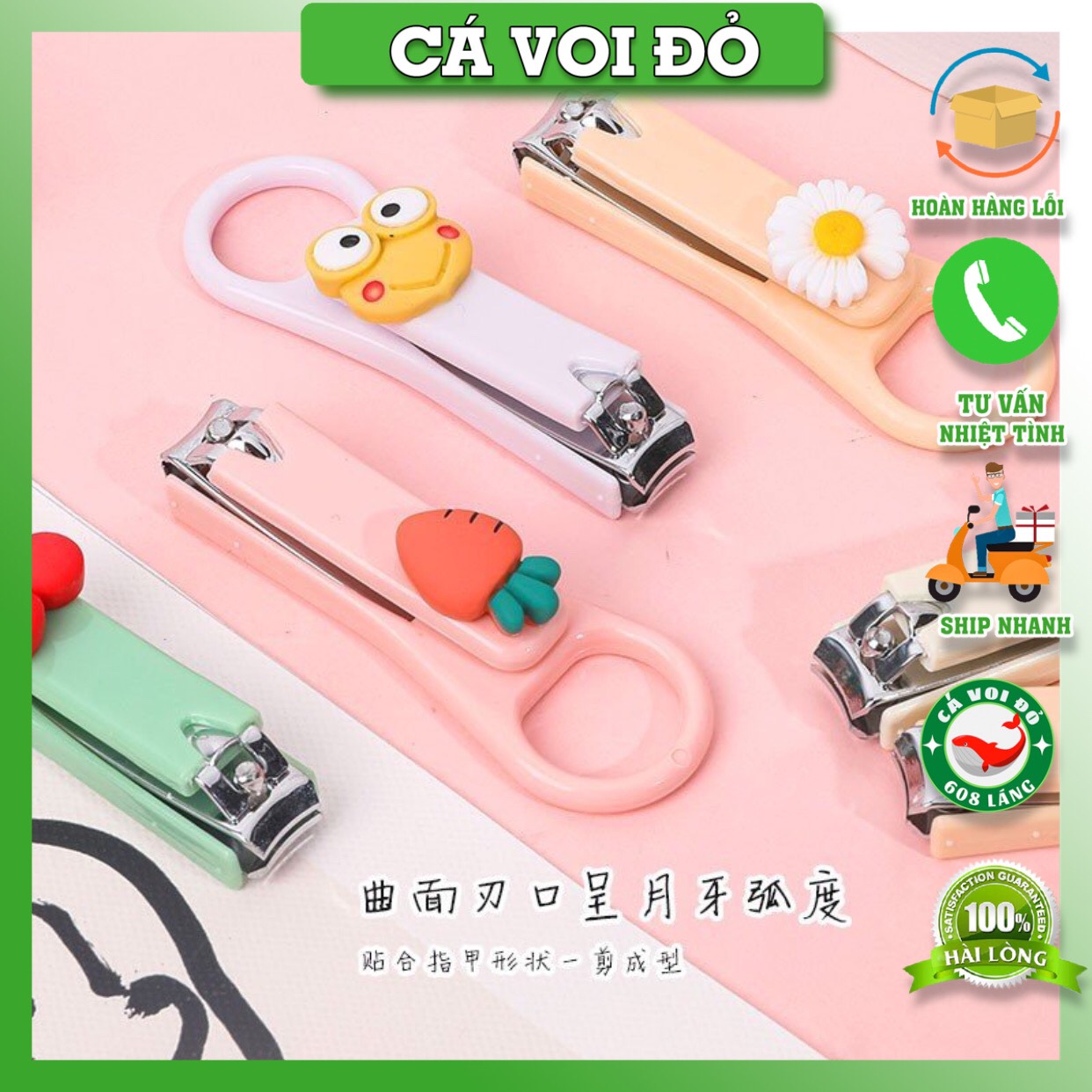 Bấm móng tay hoạt hình gắn charm màu Pastel phong cách Hàn Quốc