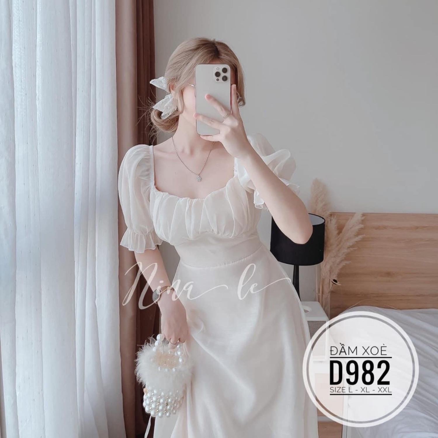 SIÊU PHẨM (60-90KG) BIGSIZE MINSTORE.VN Đầm xoè D982 chất voan