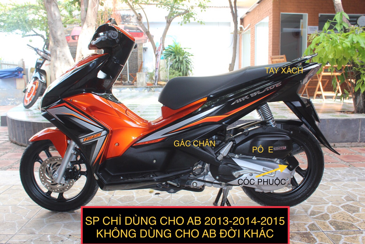 ỐP BẦU E ( LỌC GIÓ ) DÙNG CHO ĐỜI XE AB 2013 2014 2015 CROM