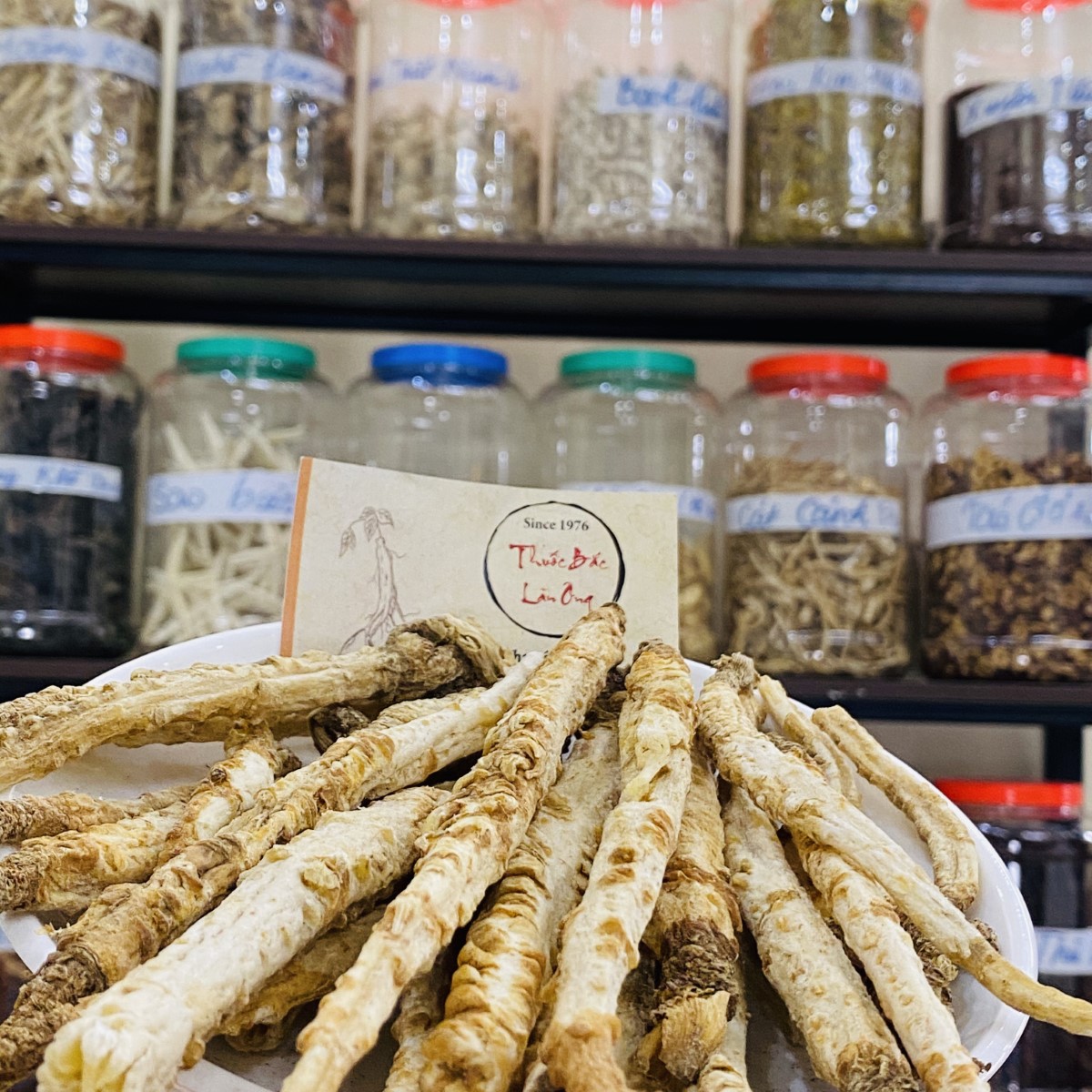 Sa sâm khô 100g, rễ sa sâm bắc, nguyên củ, thái lát, thơm, sạch - Lãn Ông