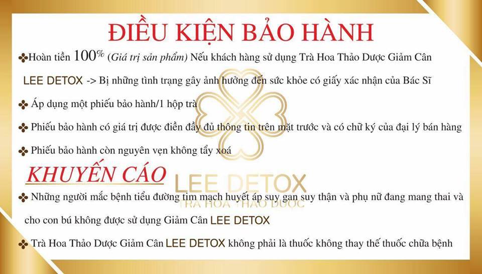 Trà Hoa Thảo Dược Giảm Cân Lee Detox (30 viên)