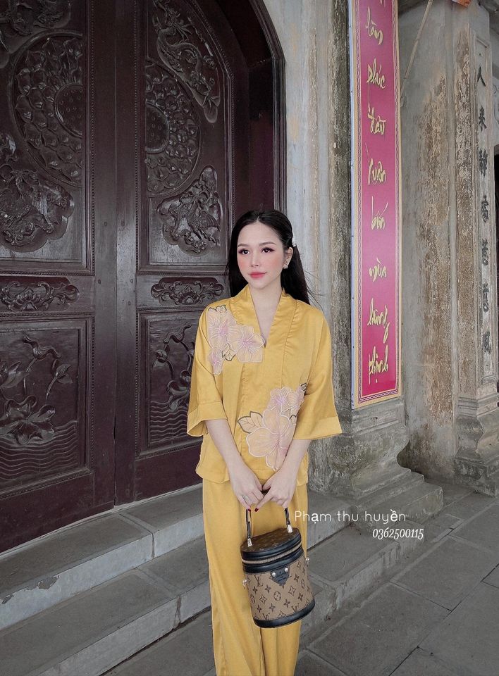 [HCM]SET ĐỒ LAM ĐI CHÙA CAO CẤP  D01