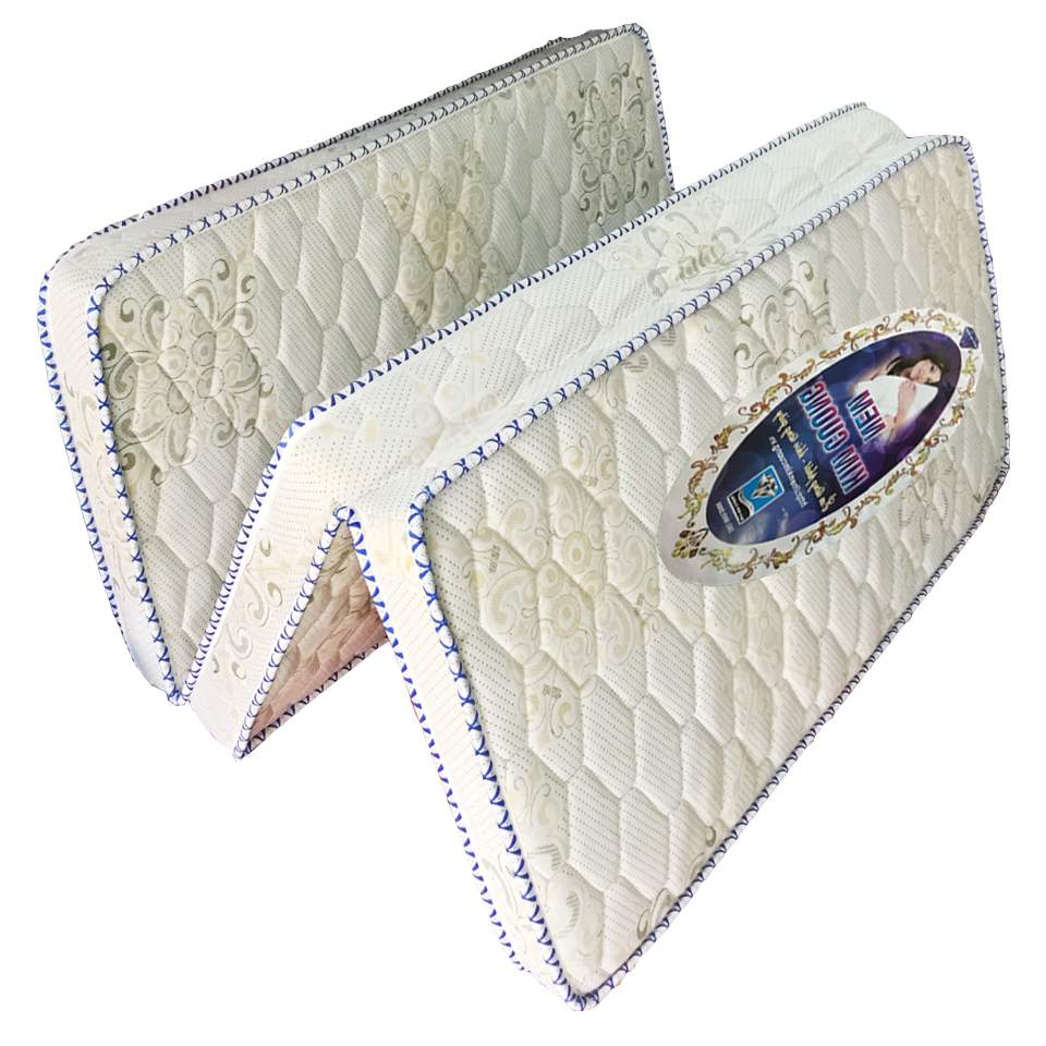 (FREE SHIP ) Nệm Cao Su Gấp 3 Kim Cương Tổng Hợp, Nệm thoáng mát đàn hồi tốt cho cột sống ( Giao Màu Ngẫu Nhiên )