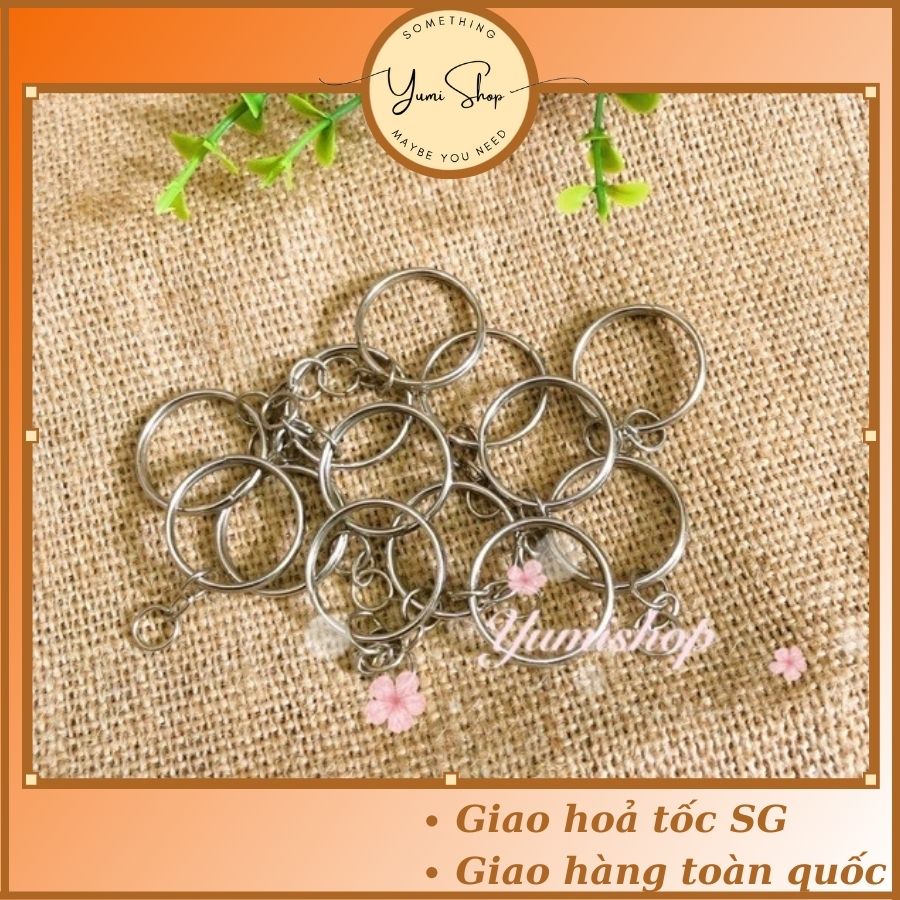 Set 100 Móc Làm Móc Chìa Khóa Phụ Kiện Thủ Công Handmade