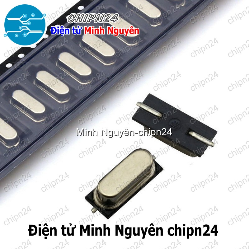 [3 con] (K350) Thạch anh Chân Dán 49SMD (2 chân 11.0592M/12M/13.56M/14.7456M/16M/18.432M/20M) - [Chọn Loại] - HHH.00361