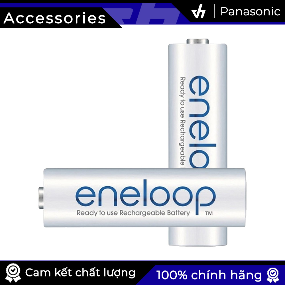Bộ 4 pin sạc AA Panasonic Eneloop 2000mAh (Trắng)