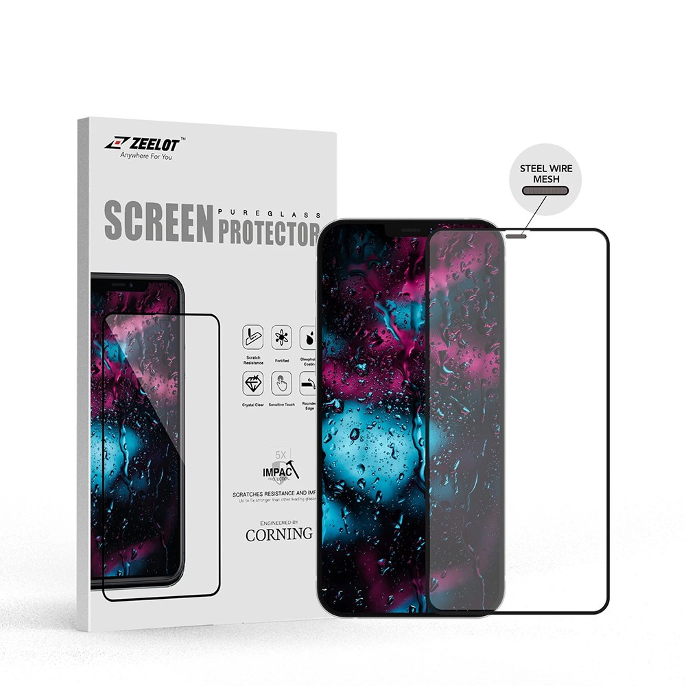 Kính Cường Lực Chống Vân Tay Zeelot Anti-Glare Chống Bụi Loa iPhone 12 Pro Max / 12 Pro / 12 / 12 Mini / 11 Pro Max / 11 Pro / 11 / XS Max / XS / X / XR