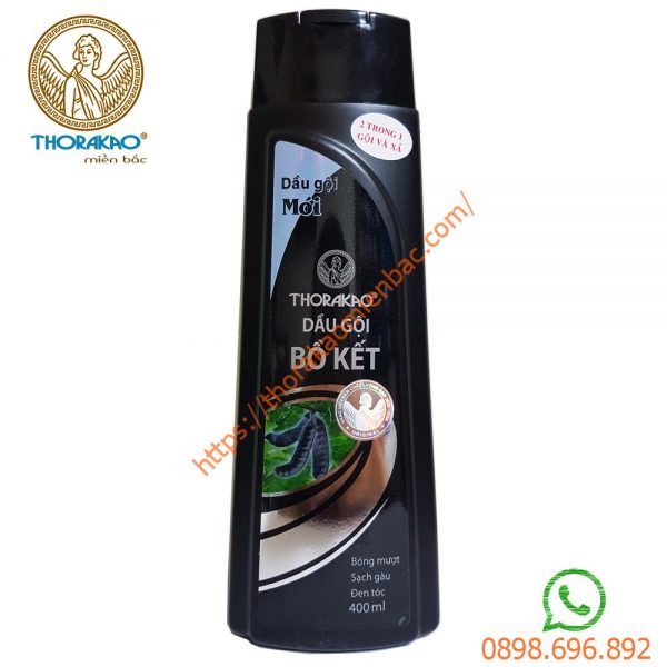Dầu gội bồ kết ngăn rụng tóc, đen tóc Thorakao 400ml