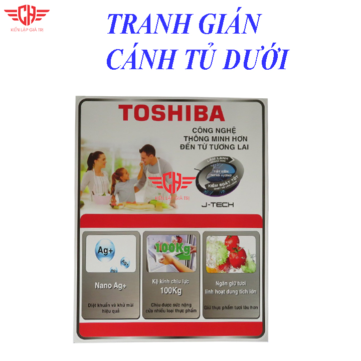 Tem dán tủ lanh TOSHIBA nhiều mẫu