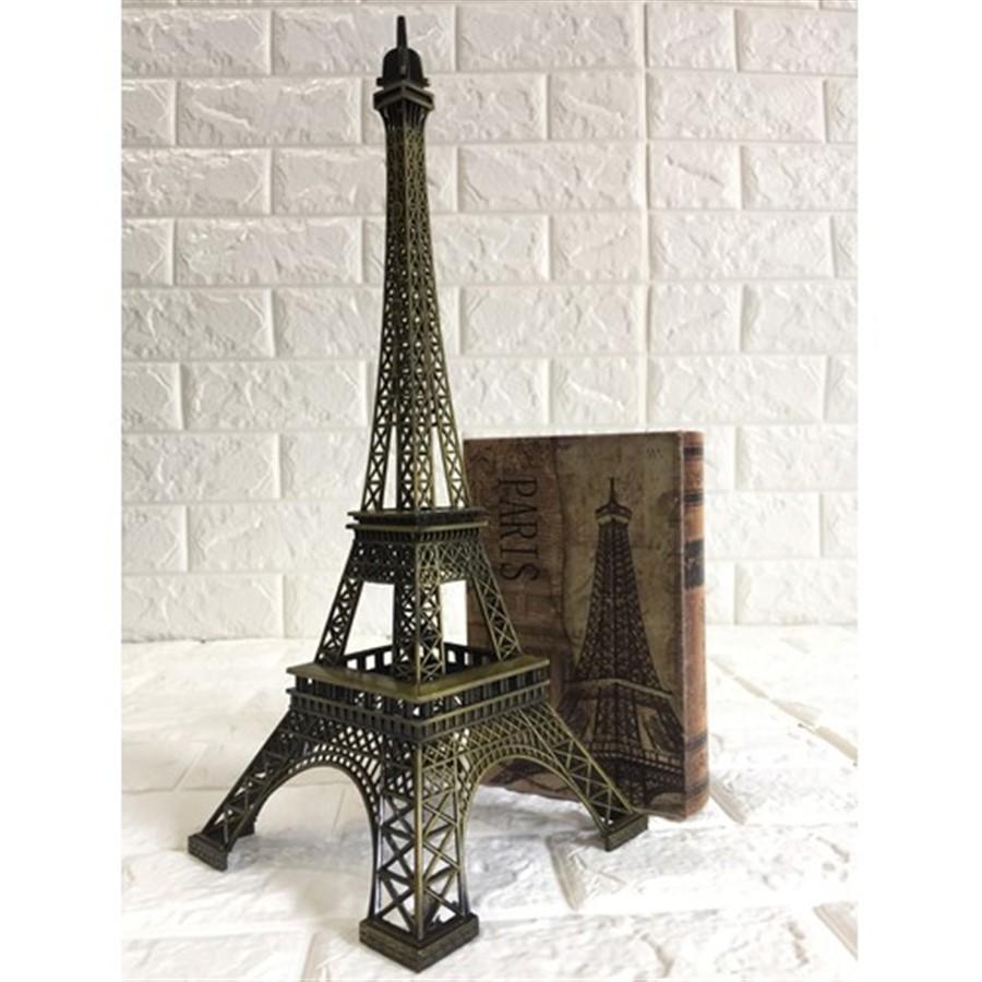 Mô hình tháp Eiffel hợp kim không gỉ 18cm