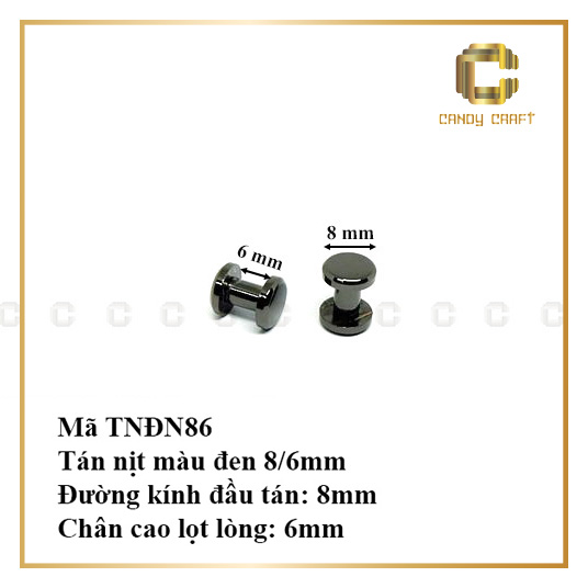 Tán nịt (tán vặn ốc) - phụ kiện làm túi xách