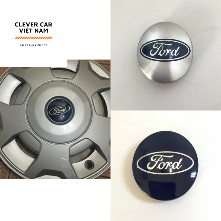 Ốp Chụp Mâm Bánh Xe Ô Tô FORD đường kính 54mm - Ốp chụp mâm xe ô tô - Ốp chụp mâm hợp kim nhôm.