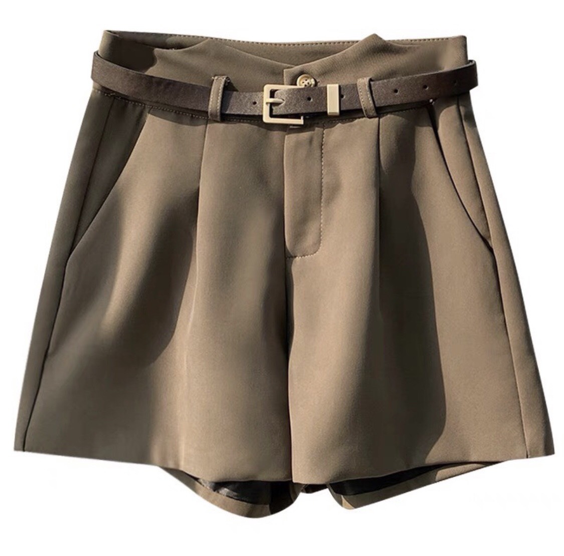 Quần Short Lưng Cao Kèm Đai