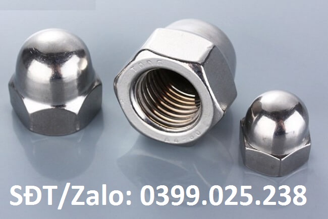 Combo 10 con ê cu mũ (đai ốc mũ) M3 M4 M5, M6, M8, M10, M12, M14, M16