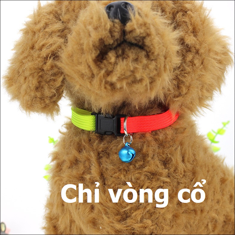 Hanpet - Dây dắt chó- Dây dắt 7 sắc kèm vòng cổ