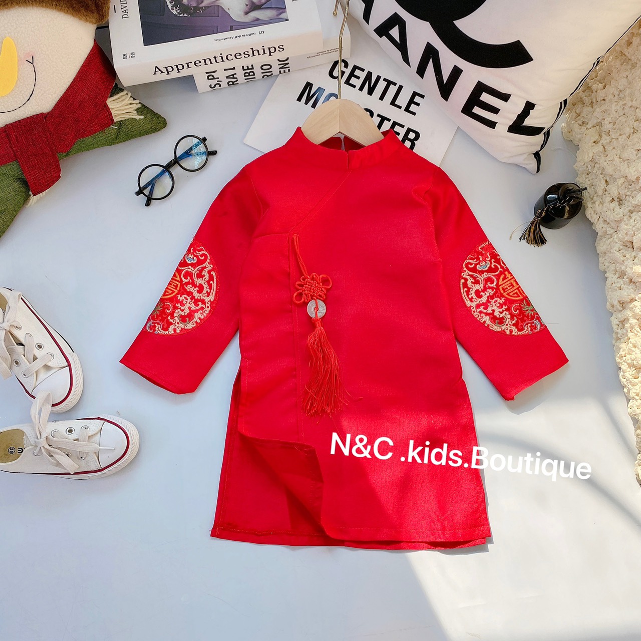 ÁO DÀI TRUYỀN THỐNG CHO BÉ TRAI ( SIZE 1TUỔI - 4 TUỔI)