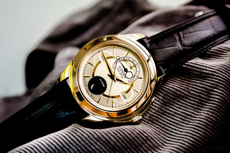 Đồng hồ nam dây da Citizen BU0003-02P