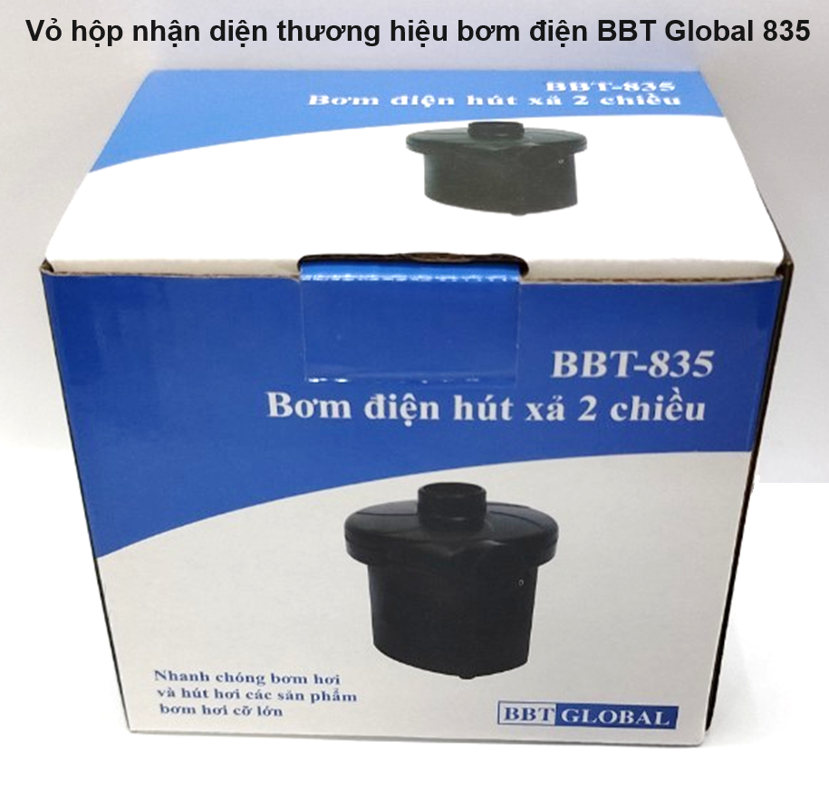 Bơm điện hút xả 2 chiều 2 nguồn điện 12V và 220V