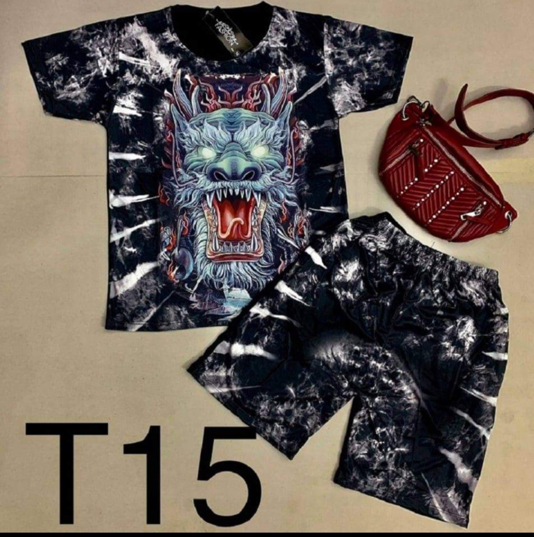 Bộ Quần Áo thun nam 3D RỒNG MẮT XANH vải thun lạnh siêu mát, đủ màu, không phai màu, không dính giặt, vải dày mịn mát, thiết kế thời trang