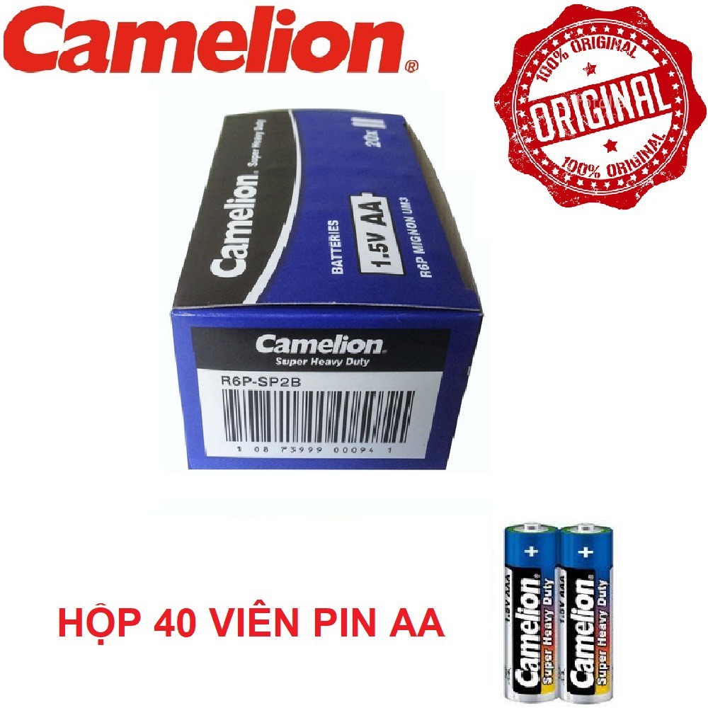 Hộp 40 viên Pin Tiểu AA (2A) Camelion 1,5VOL (V)