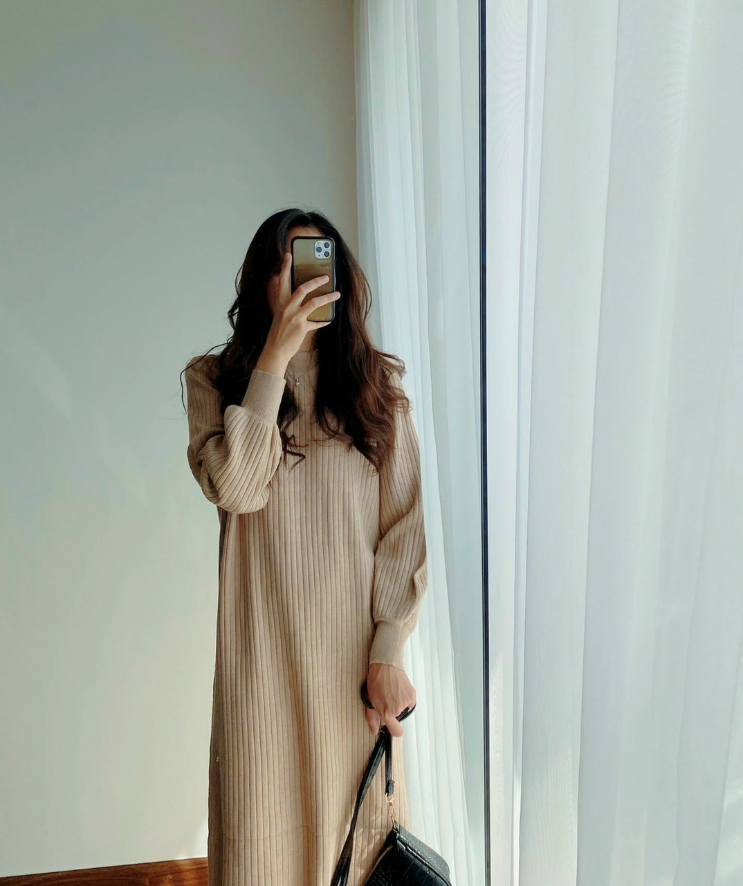 [HCM]Đầm Gân Đũa Dáng Xuông