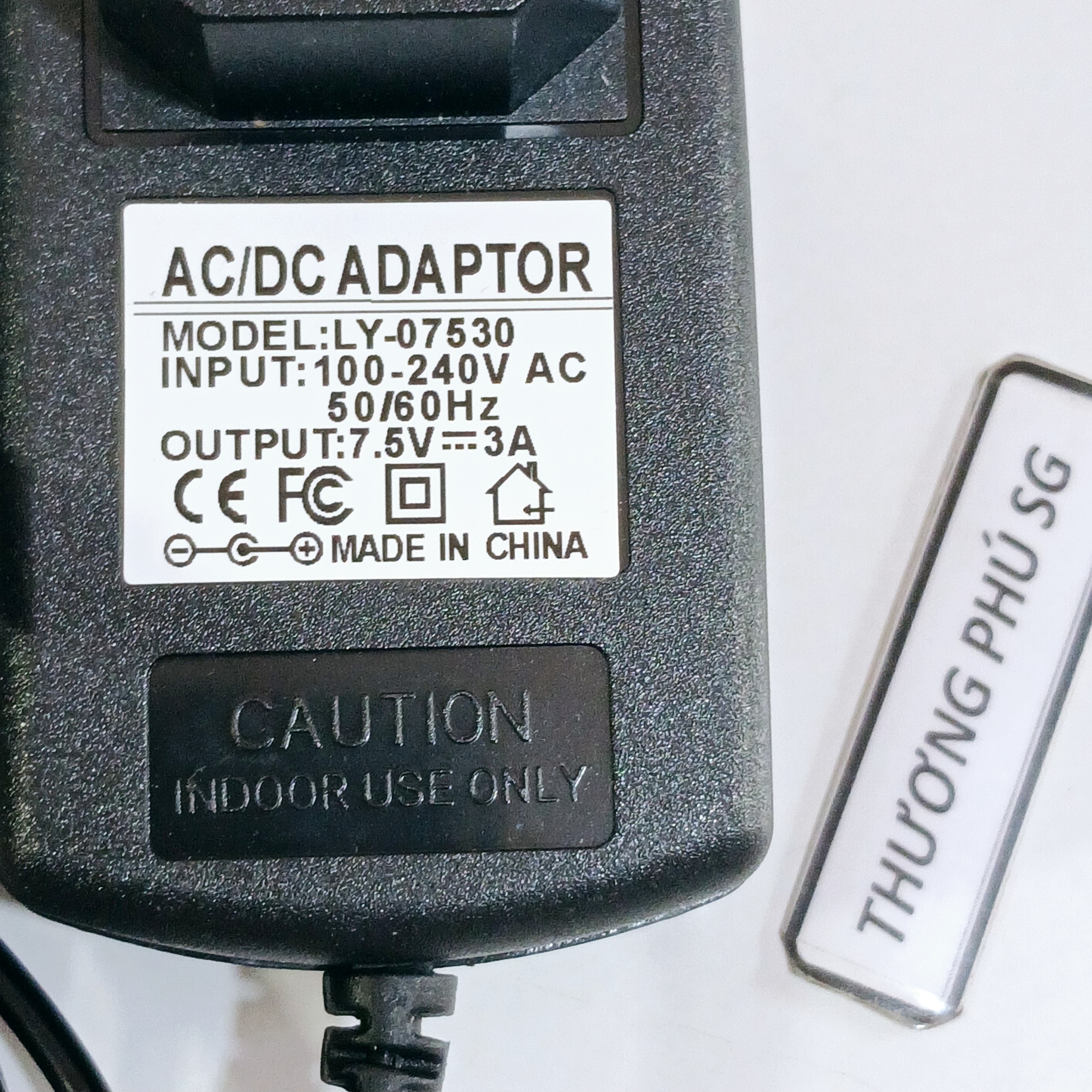 Nguồn Adapter DC 7.5V - 3A / Đầu cắm 5.5mm x 2.1mm