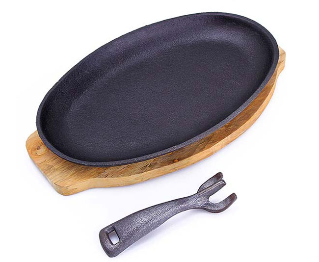 [HCM]Chảo oval làm bò bít tết (loại lớn)