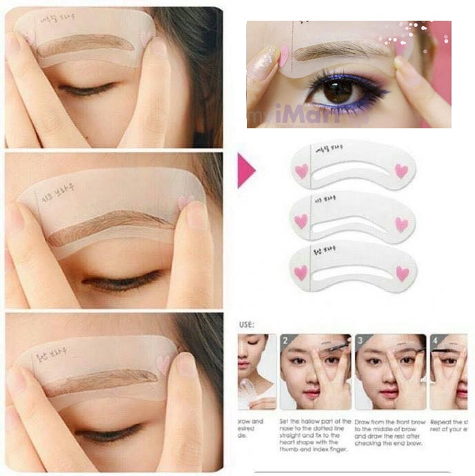 [HCM]Sét 3 Khuôn Vẽ Chân Mày Hàn Quốc Siêu Đẹp