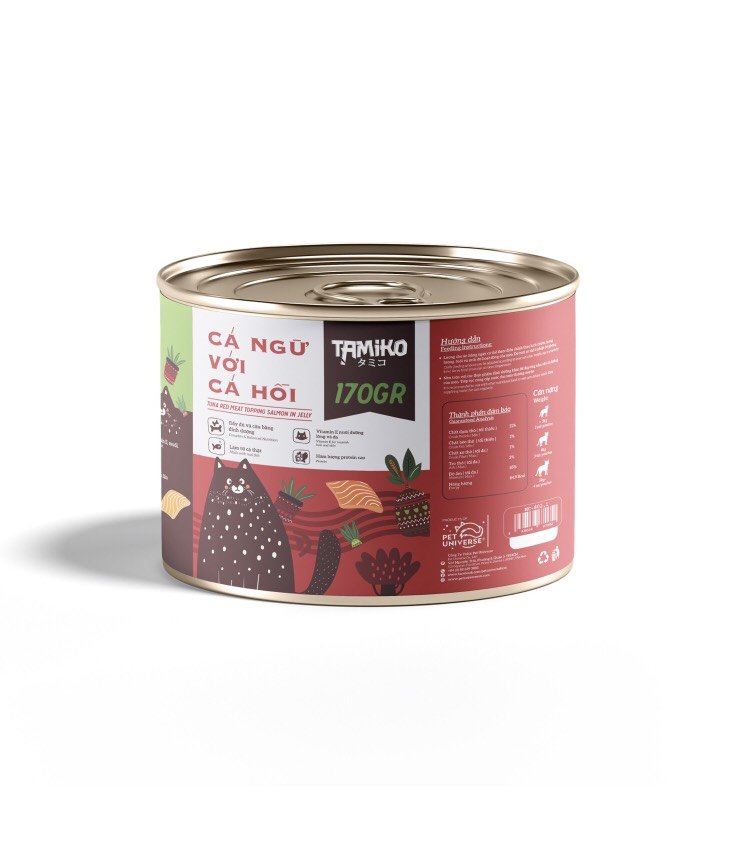 Pate Tamiko lon 170gram cho mèo, Meowcat