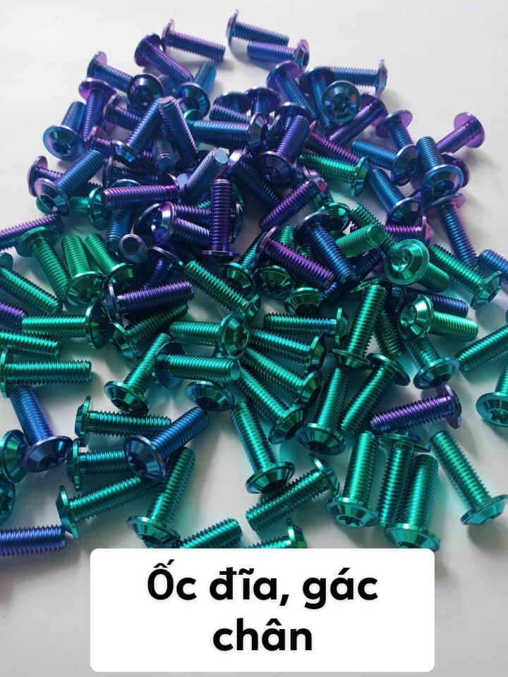 Gr5.ốc titan gr5 8 li 25 lắp đĩa - gác chân sau.các dòng xe máy .giá 1 con