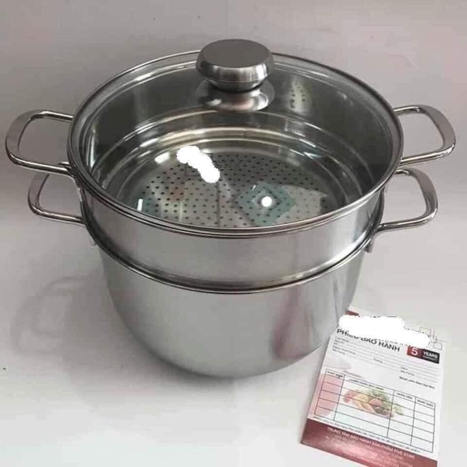 BỘ NỒI XỬNG HẤP INOX 28CM ĐÔNG Á
