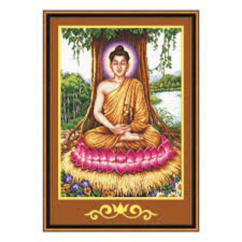 Tranh thêu chữ thập Phật Thích Ca CA29459(80x60cm)