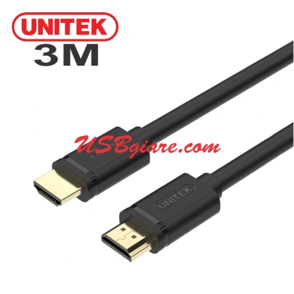Cáp hdmi 3m unitek y-c139m