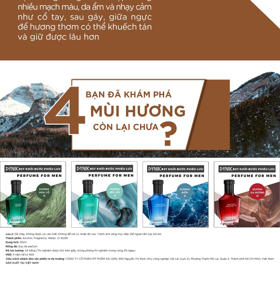 Nước Hoa Nam Dynik Hương Gỗ 50ml