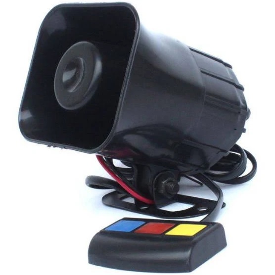 Còi hú cảnh báo 3 chế độ 12v 30w cho xe ưu tiên