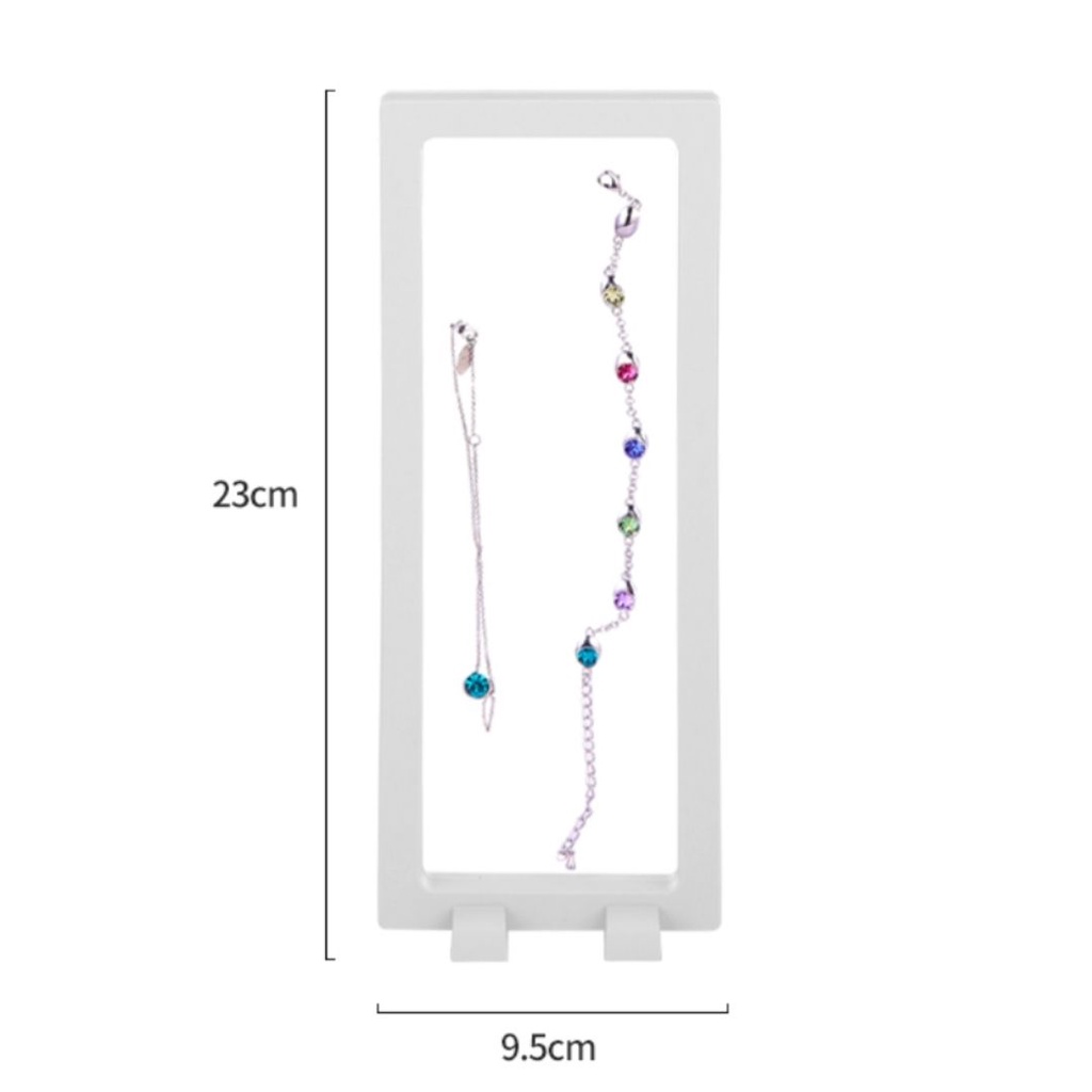 Hộp đựng trang sức màng PE trong suốt hộp trang sức mini trưng bày nữ trang nail huy hiệu HNTS18