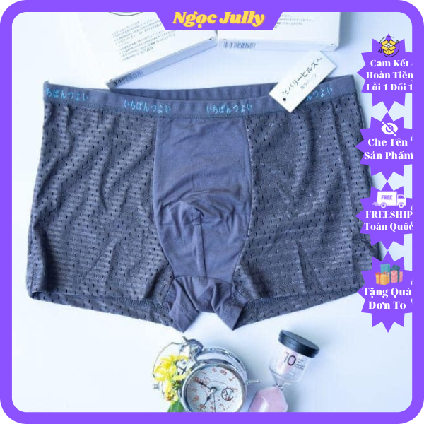 Quần lót nam, quần sịp đùi nam ,sịp nam,quần sịp đùi nam thông hơi thoáng mát hàng đẹp vải co giãn,mềm mịn