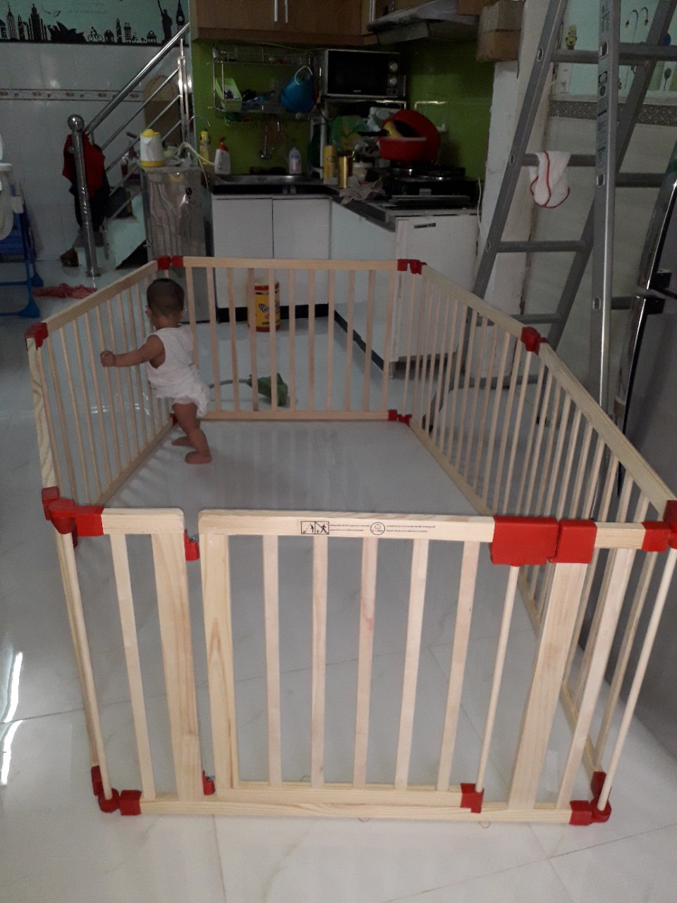 Cũi 5D Playpen 6 Cánh