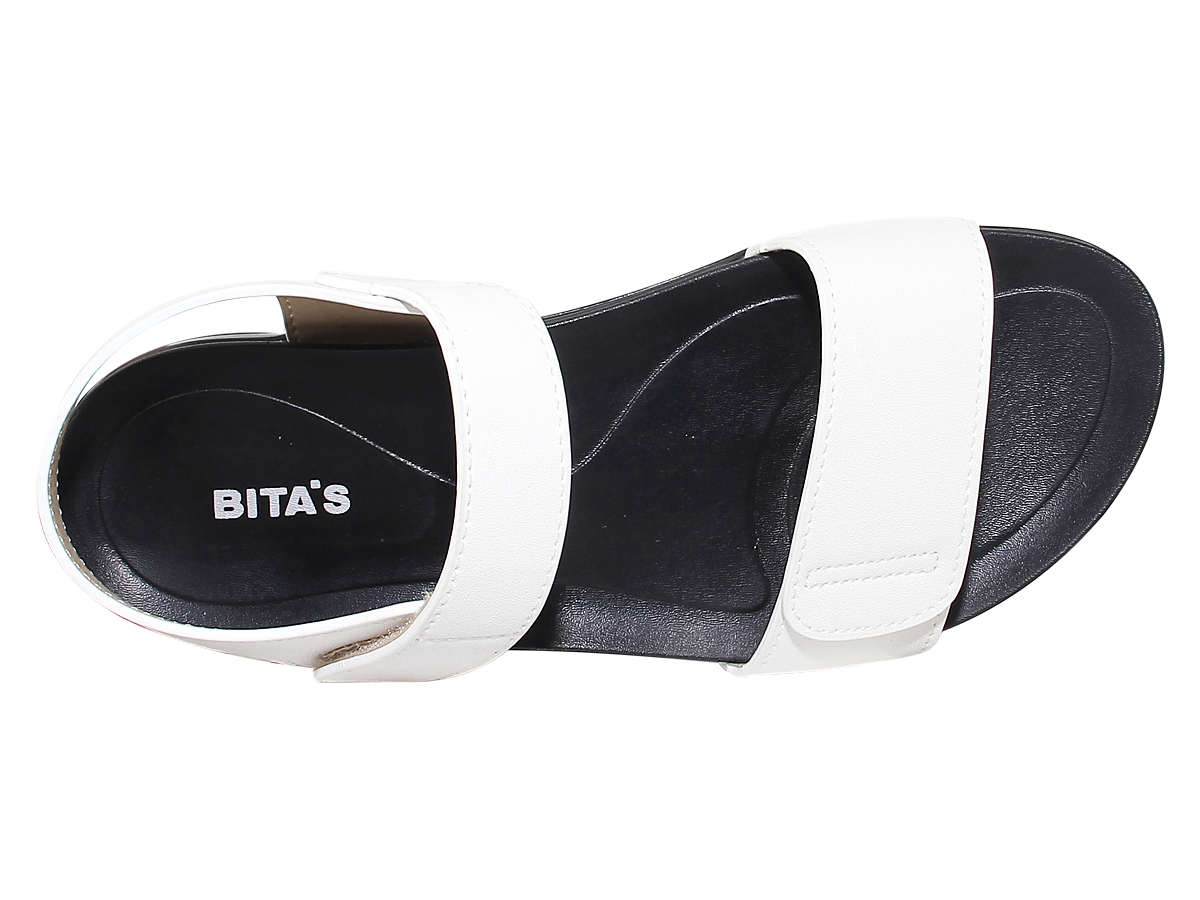 Sandal đế bằng nữ Bita's SHANA.01 (Đen + Trắng + Vàng bò + Vàng)