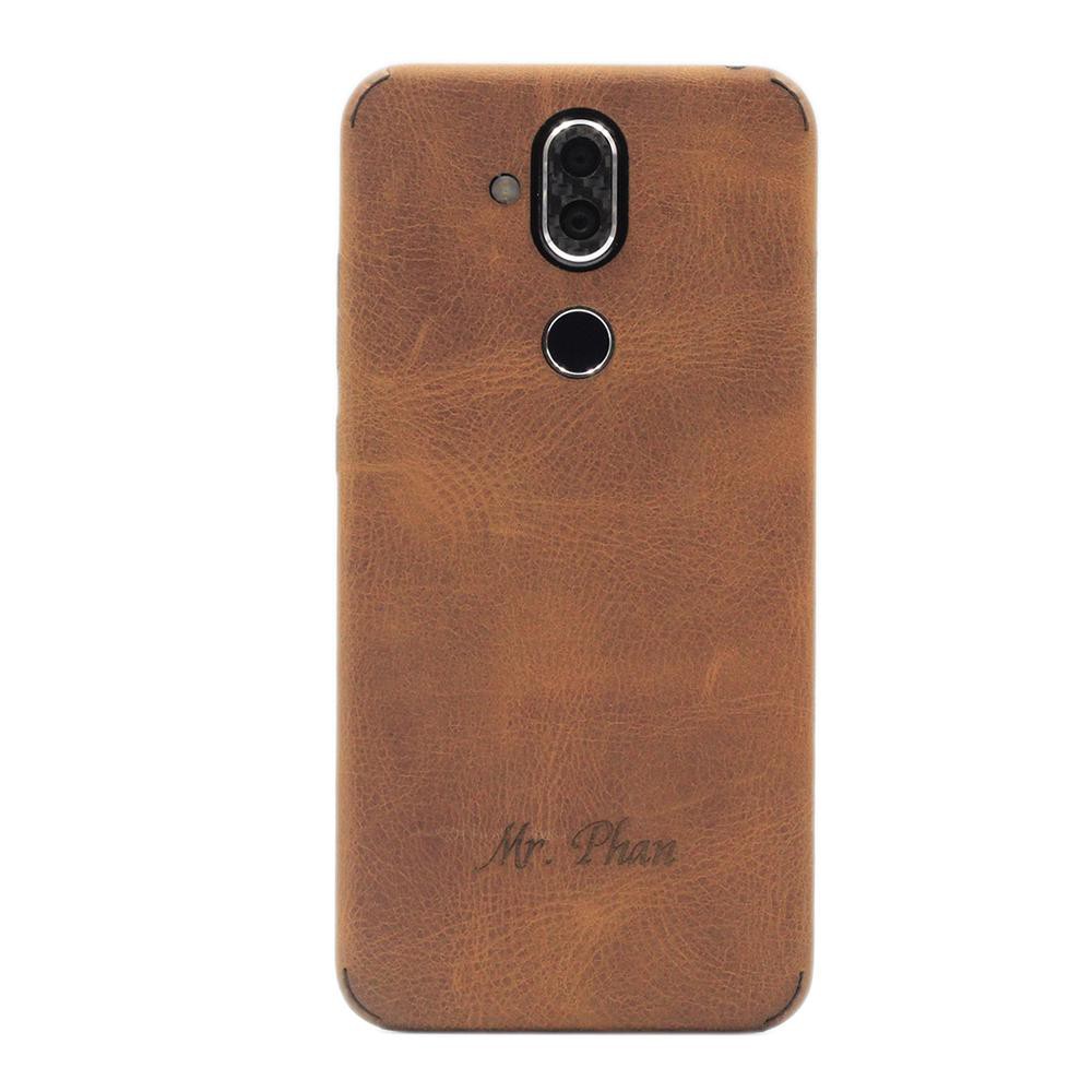 [HCM]Ốp da dán full viền cho Nokia 8.1/x7 làm từ da cao cấp
