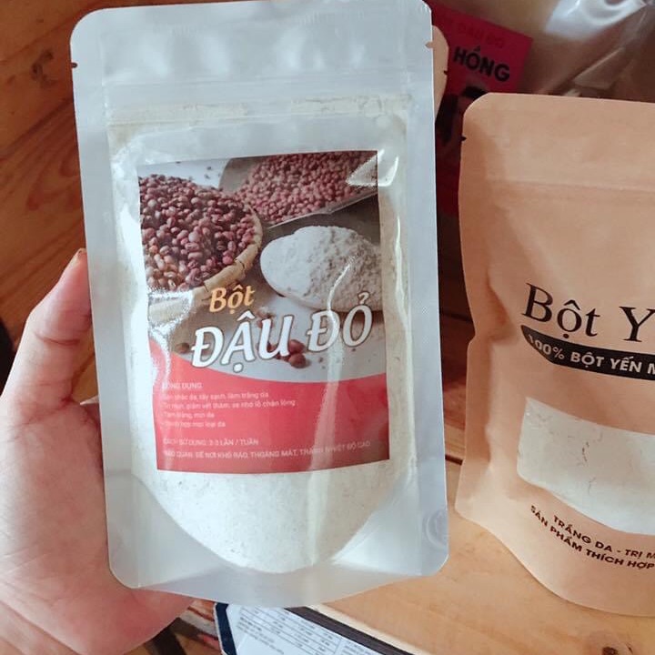 Bột đậu đỏ đắp mặt nguyên chất gói 300g