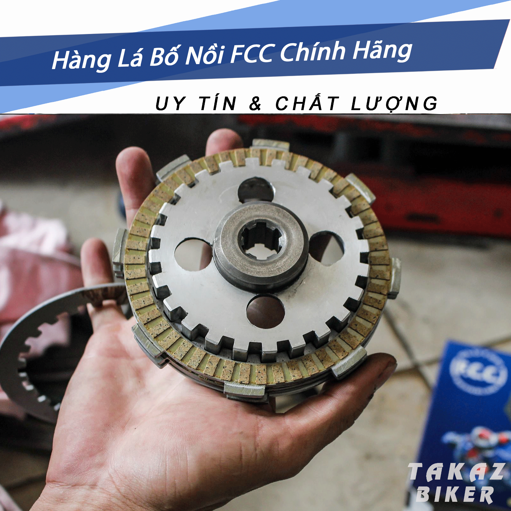 Full bộ lá bố nồi và lá sắt fcc yamaha exciter 135 đời 2011 đến 2014 xe 5 số côn tay