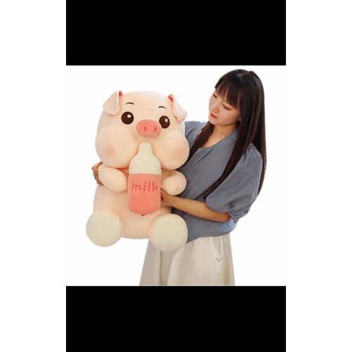 Gấu bông to Heo Lợn ôm