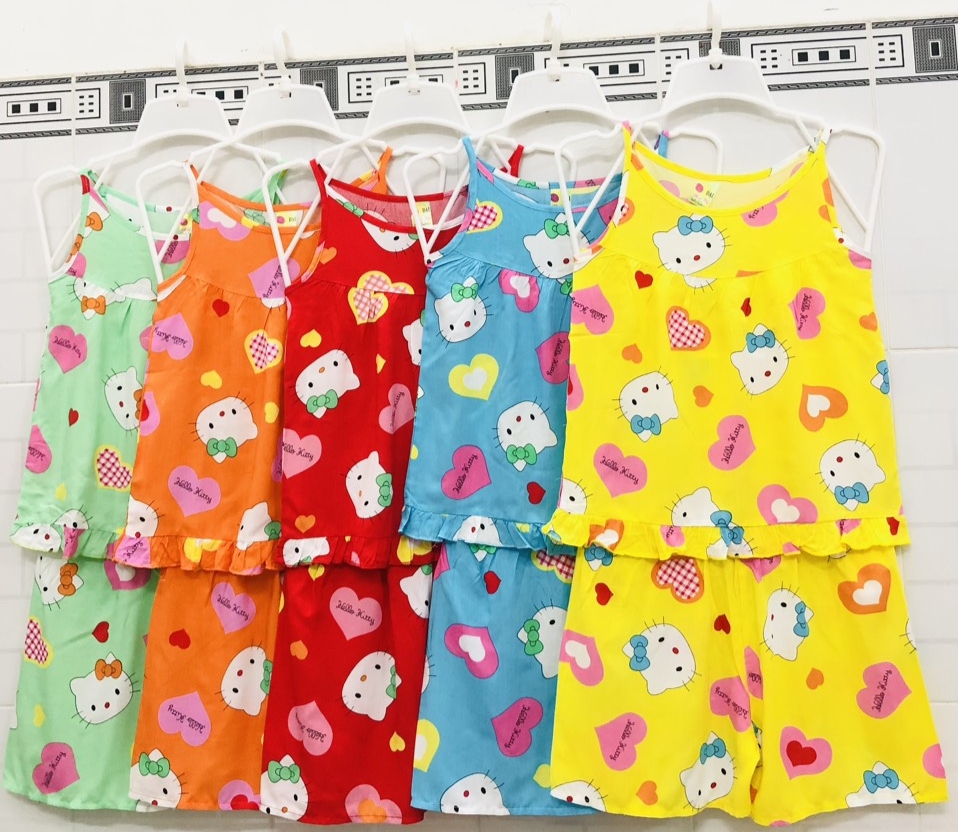 Đồ Bộ Tole Hai Dây Bé (22-26kg) (giao màu ngẫu nhiên)