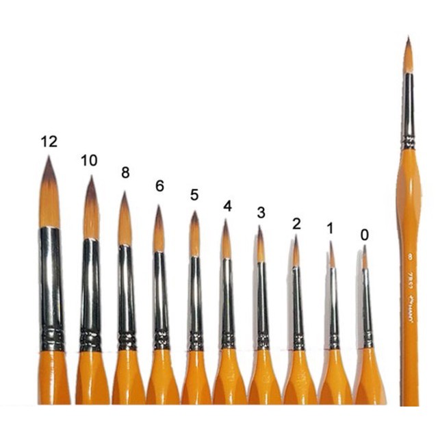 CỌ VẼ TRANH HAND ZBS2 ĐẦU TRÒN (All Size)